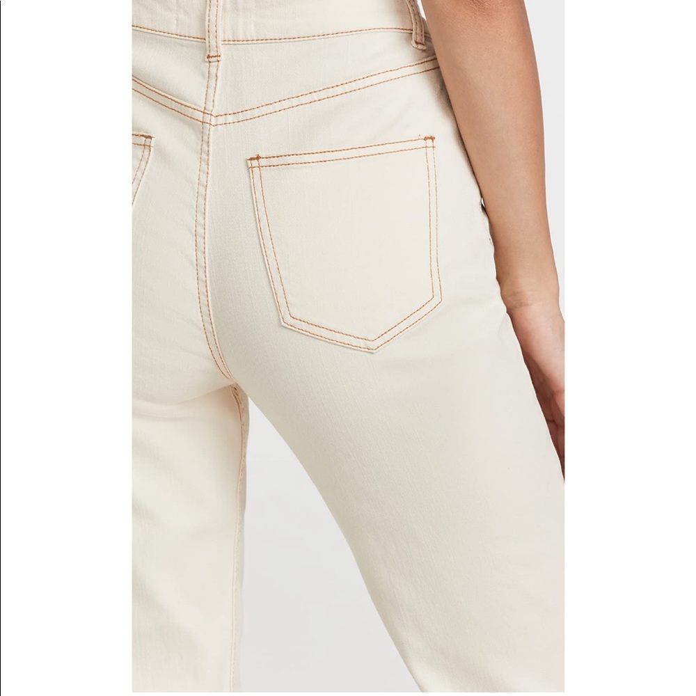 Something Navy straight leg mom jeans in IVORY size 12 great condition